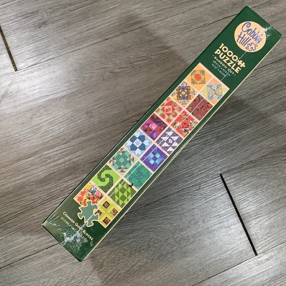 Cobble Hill Common Quilt Block Patterns Jigsaw Puzzle 1000 pcs w/ Poster BNIB - Picture 9 of 10